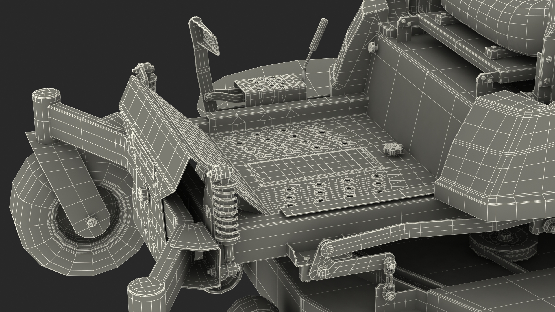 3D model Zero Turn Lawn Mower Generic Rigged