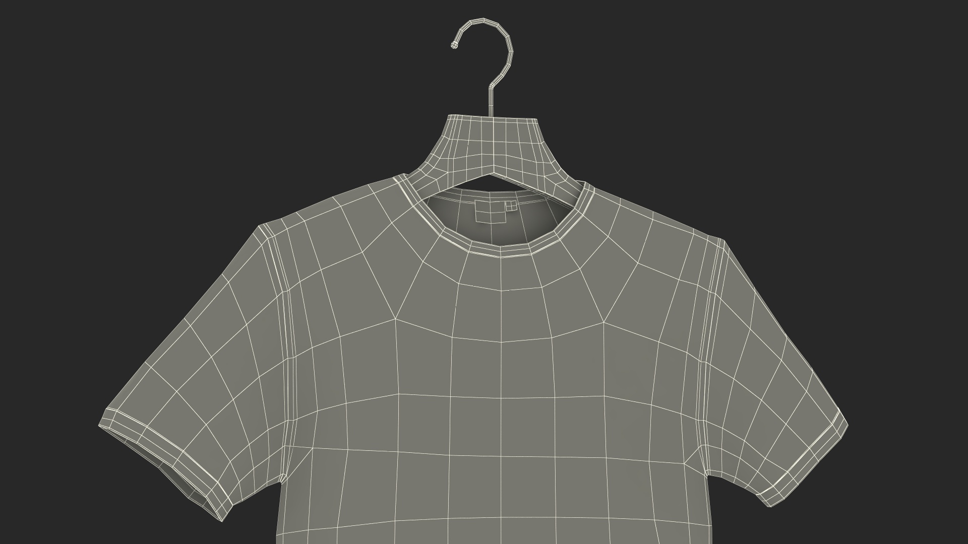 T-Shirt on Hanger 3D