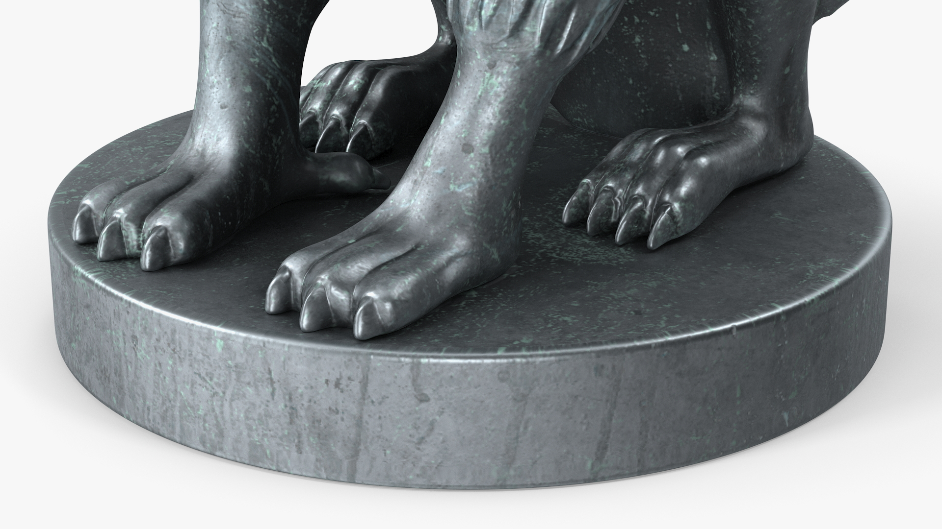 Griffin Statue Bronze for 3D Print 3D model
