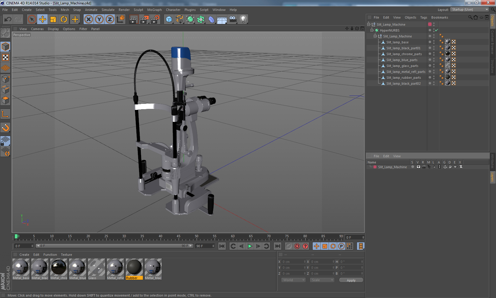 Slit Lamp Machine 3D