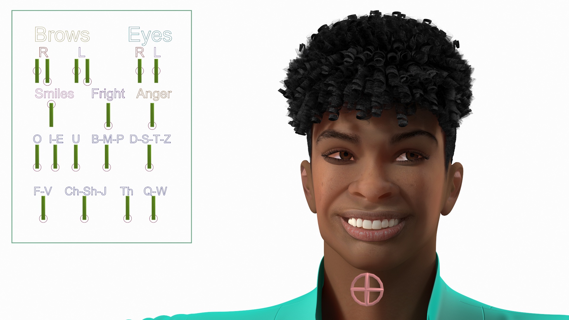 Light Skin Teenager Fashionable Style Rigged 3D model