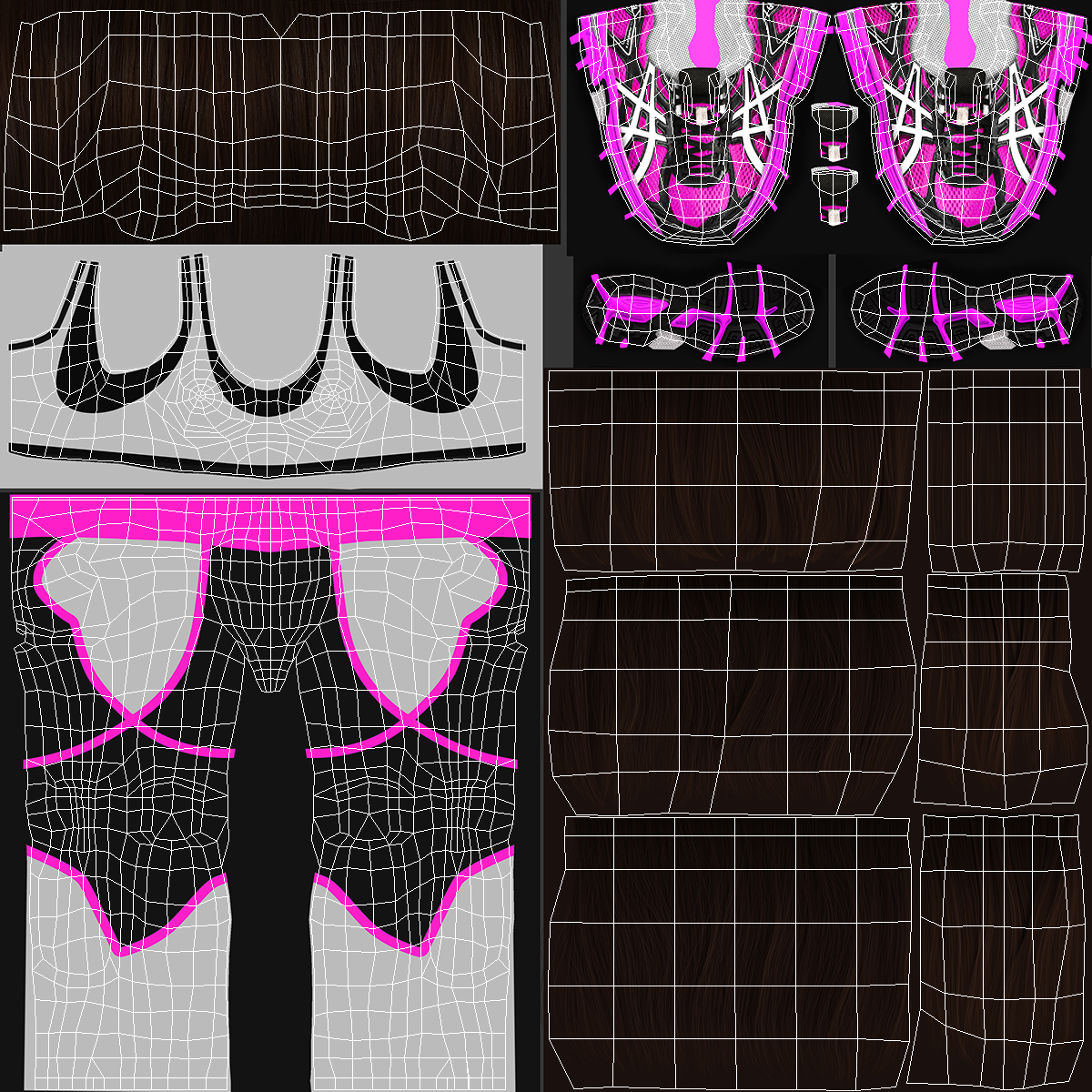 3D Girl in Sportswear model