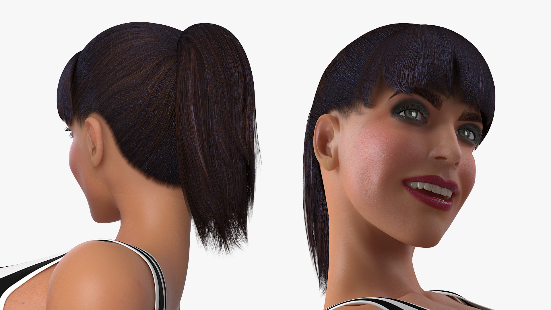 3D Girl in Sportswear model
