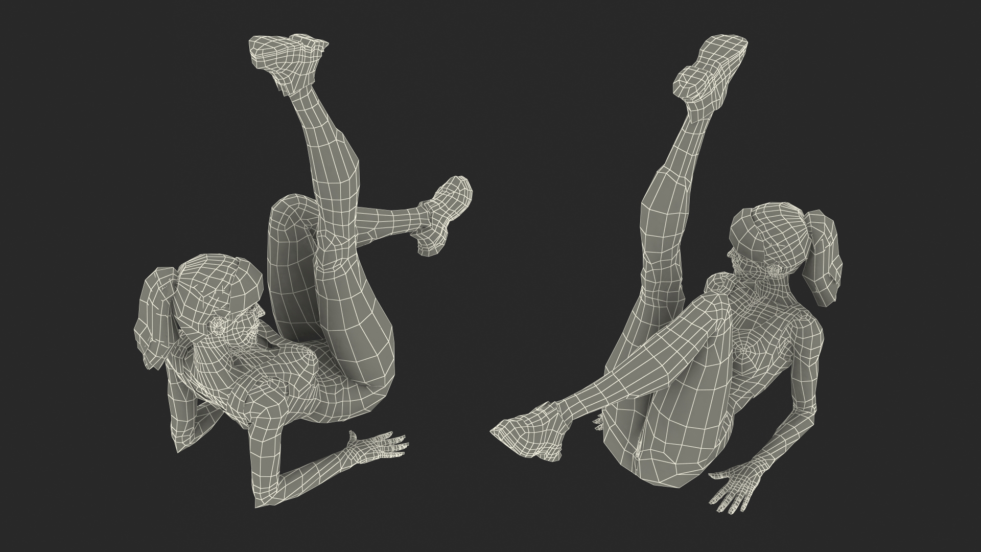 3D Girl in Sportswear model