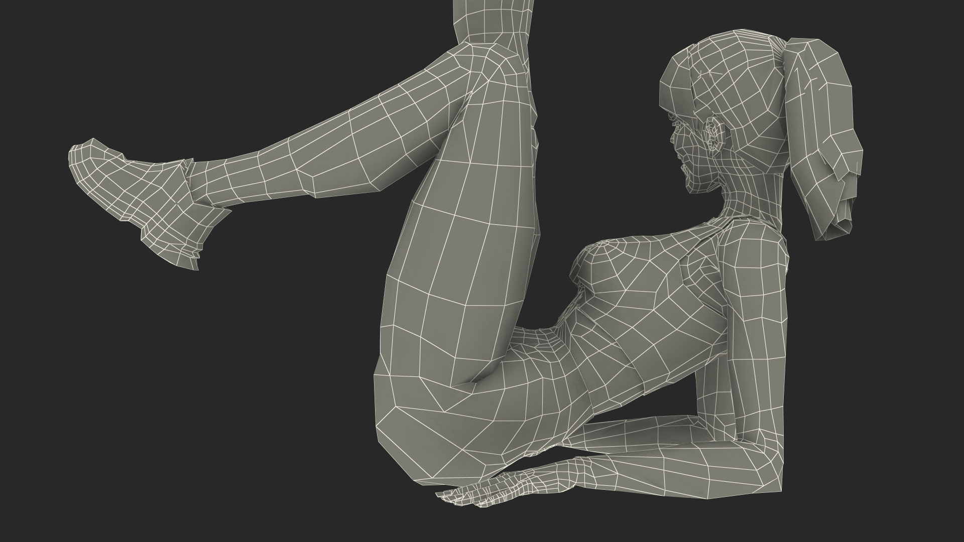 3D Girl in Sportswear model