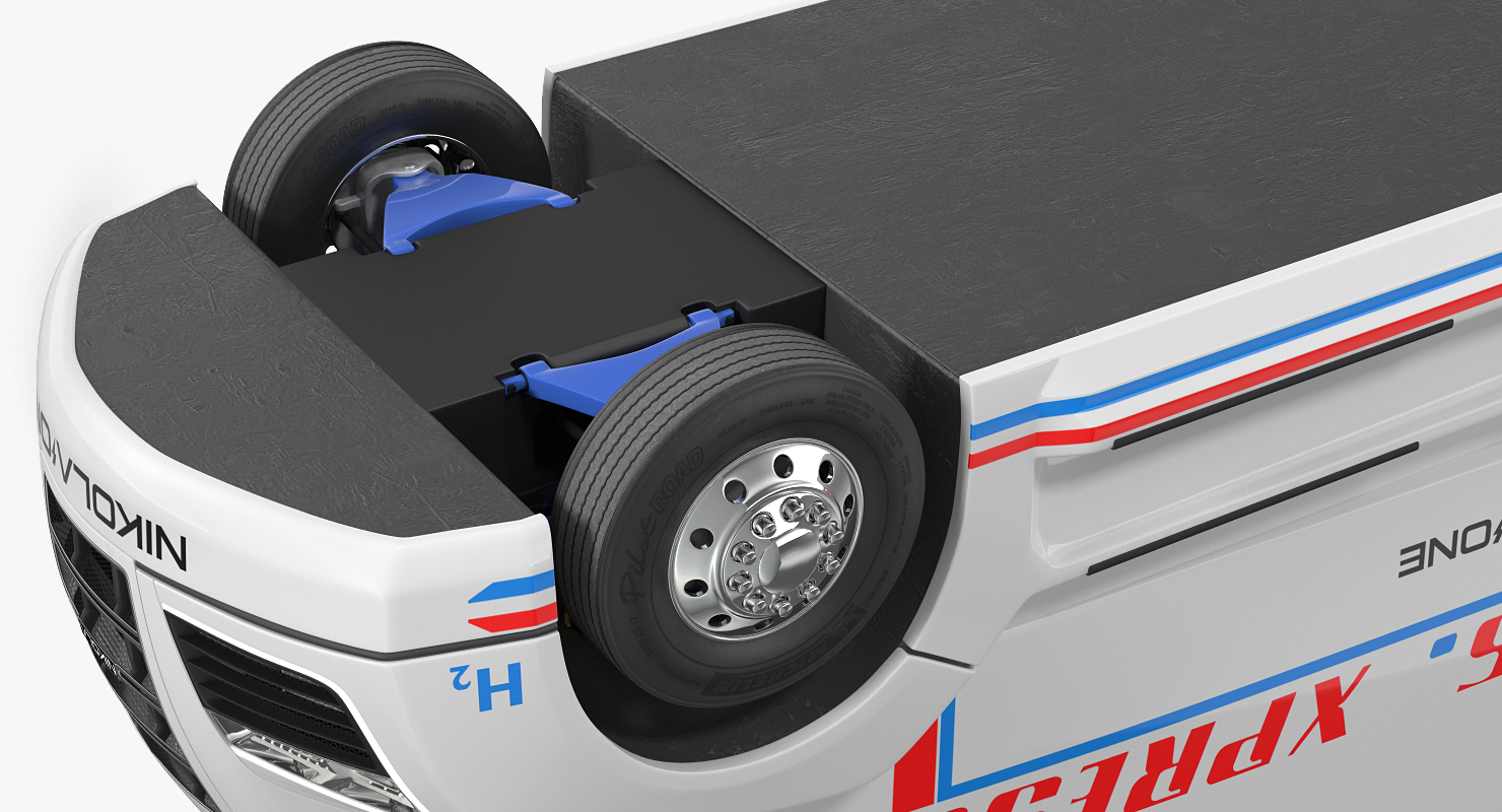 Nikola One Electric Semi Truck Rigged 3D