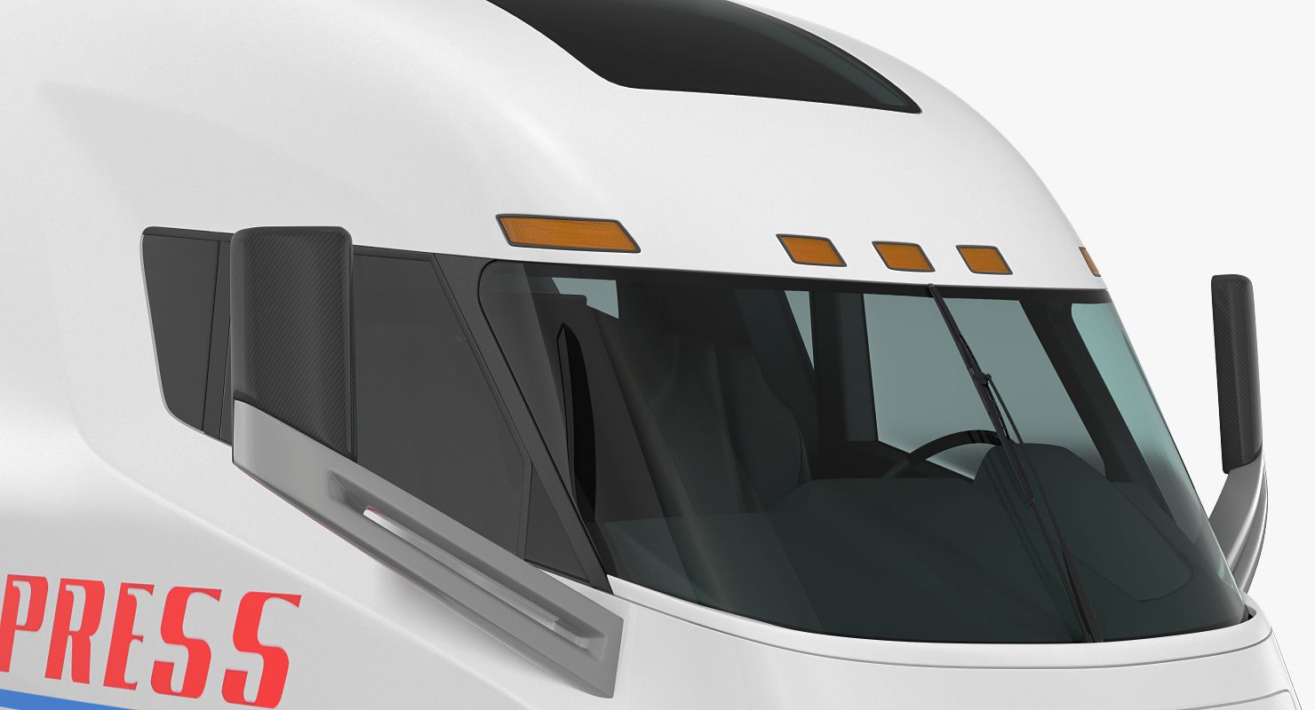 Nikola One Electric Semi Truck Rigged 3D