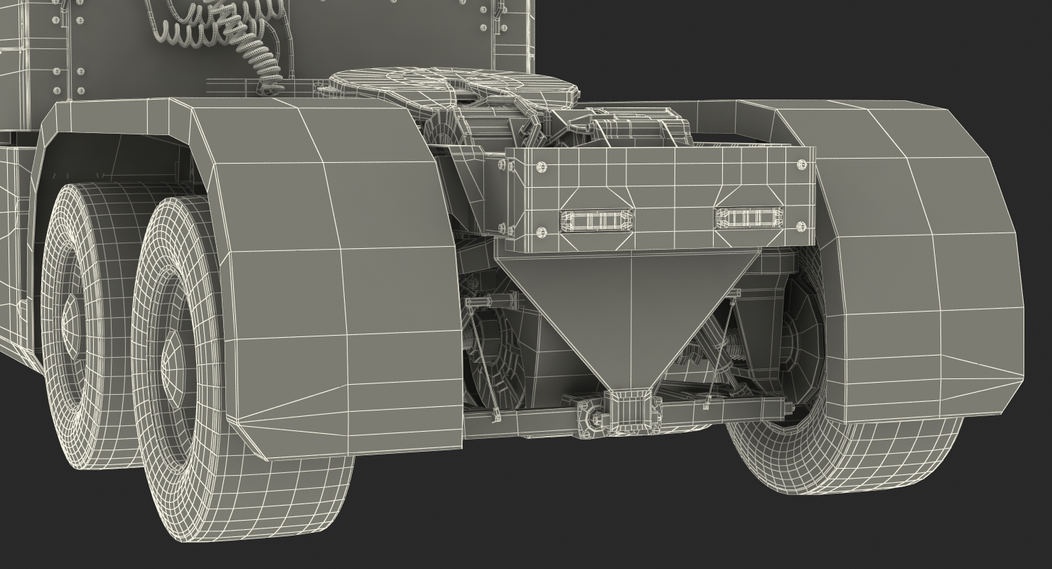 Nikola One Electric Semi Truck Rigged 3D