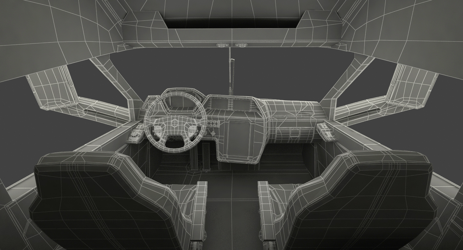 Nikola One Electric Semi Truck Rigged 3D