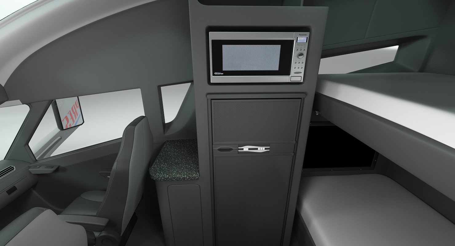Nikola One Electric Semi Truck Rigged 3D