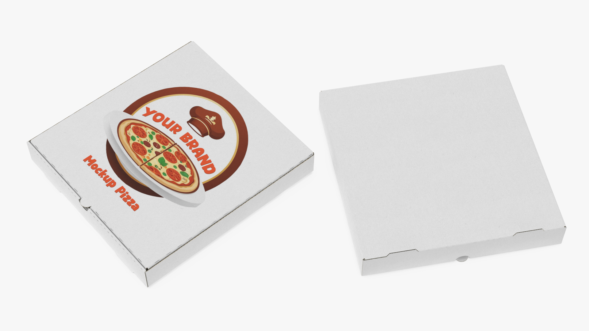 Fast Food Branding Set Mockup 3D model