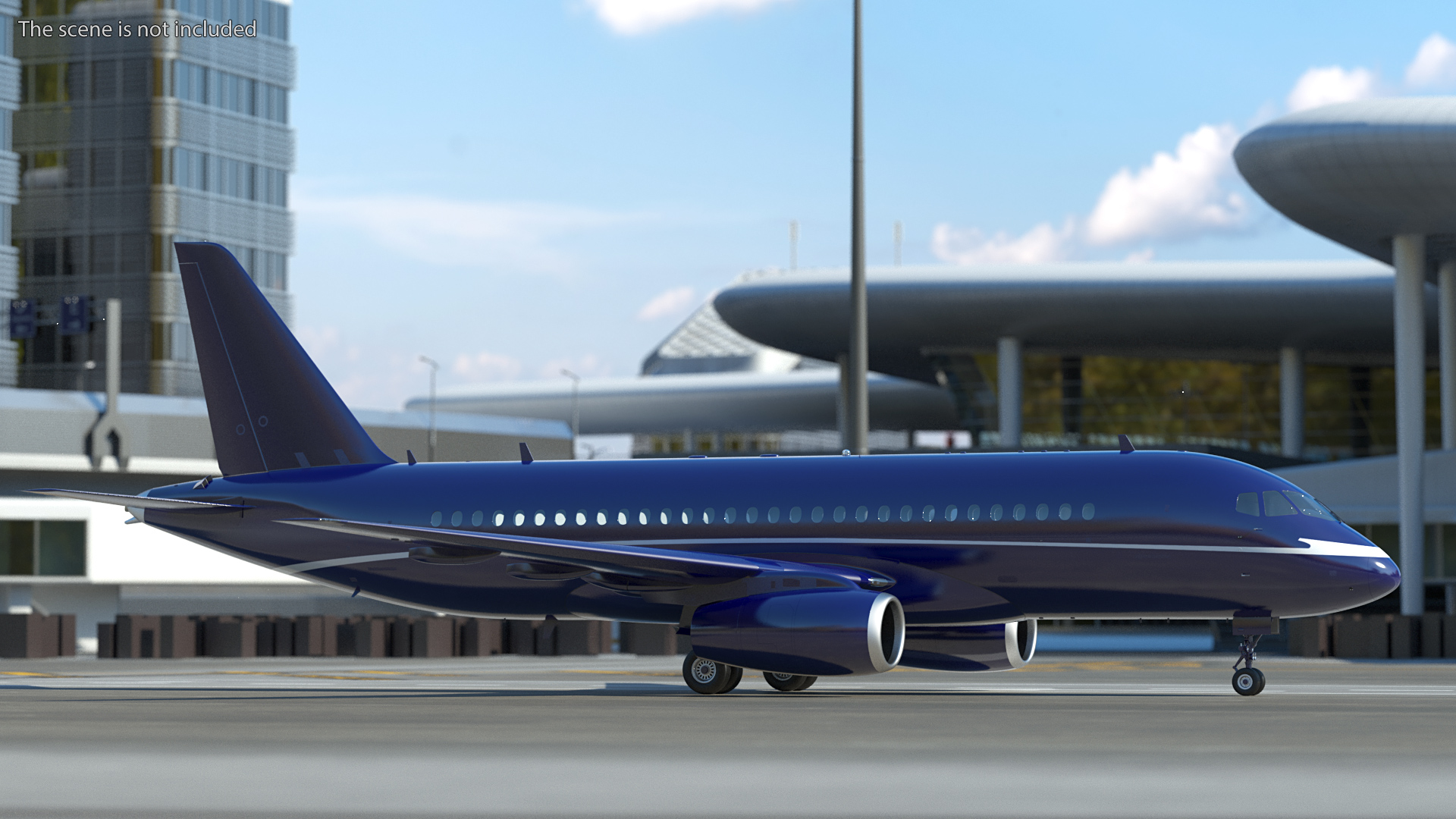 Sukhoi Superjet 100 3D model