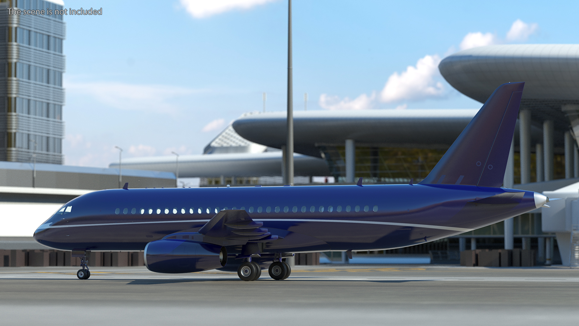 Sukhoi Superjet 100 3D model