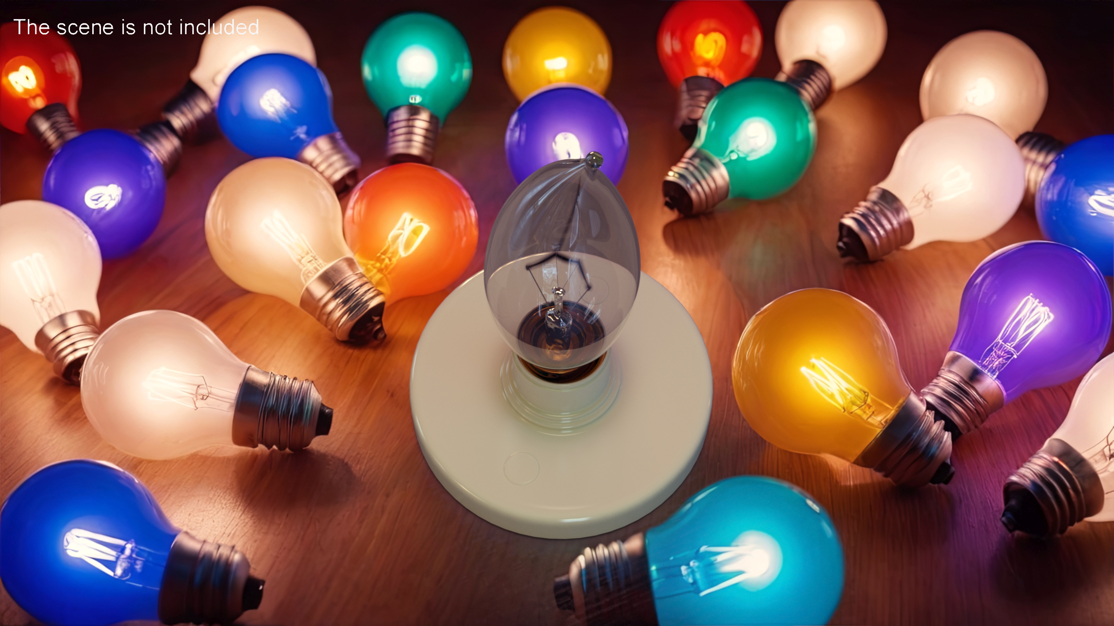 3D Flame Light Bulb