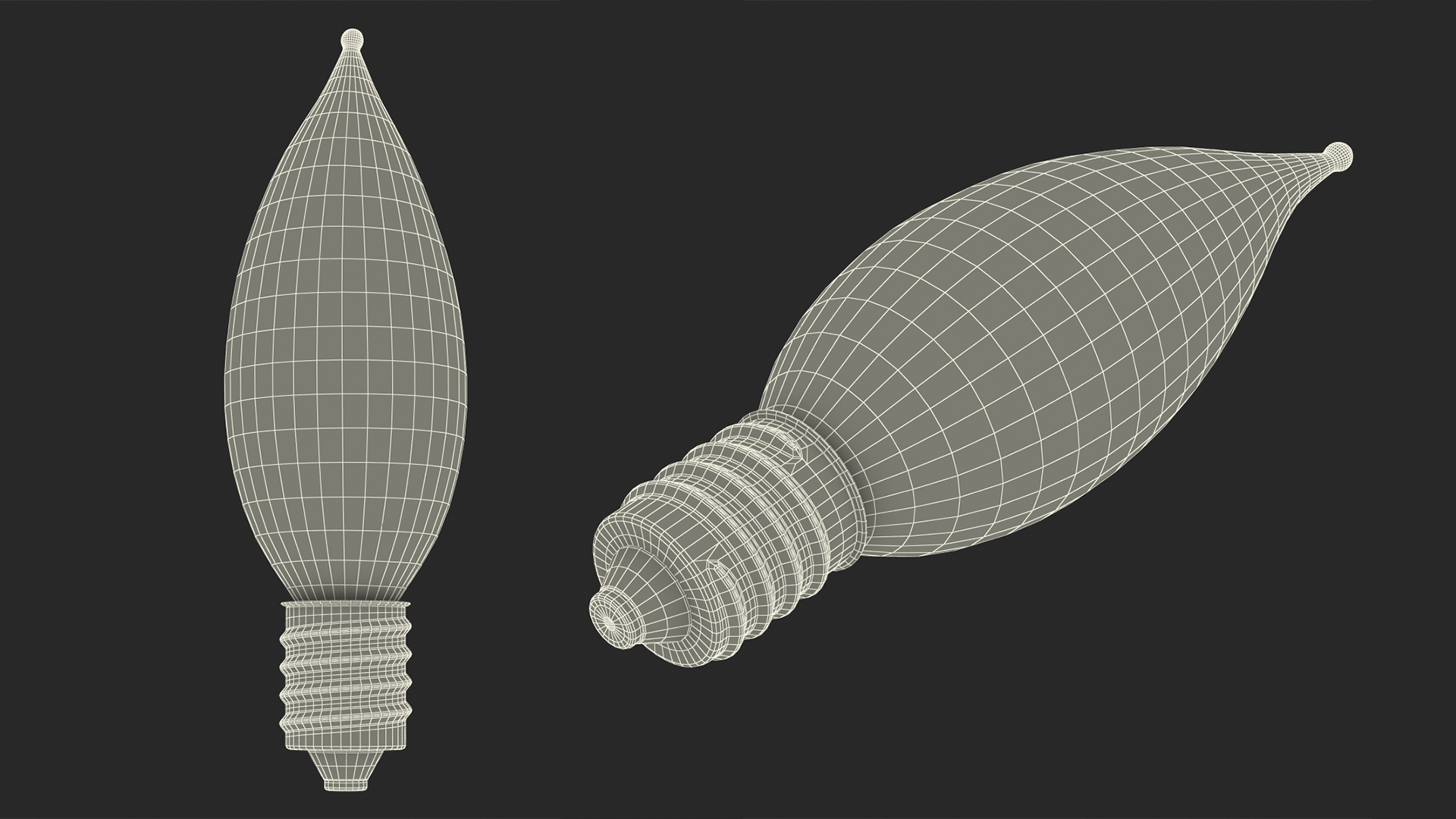 3D Flame Light Bulb