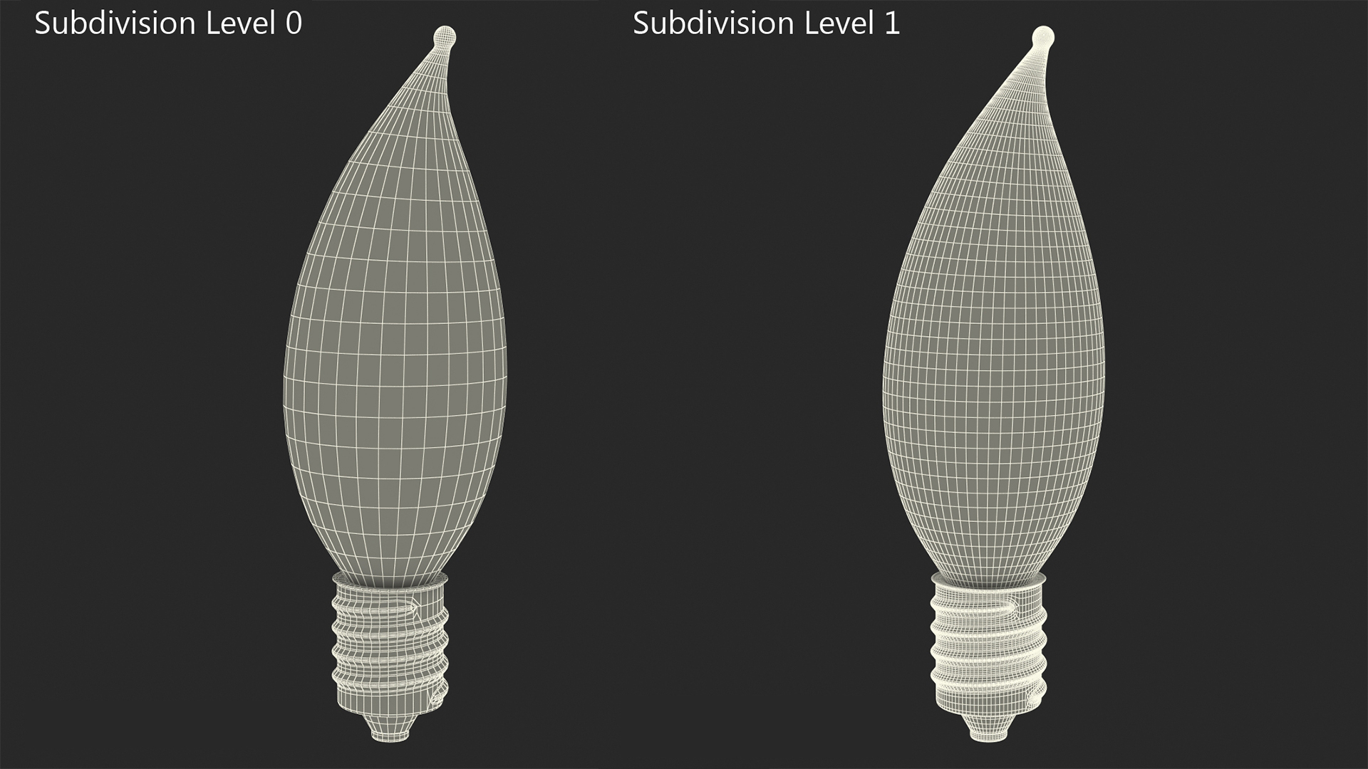 3D Flame Light Bulb