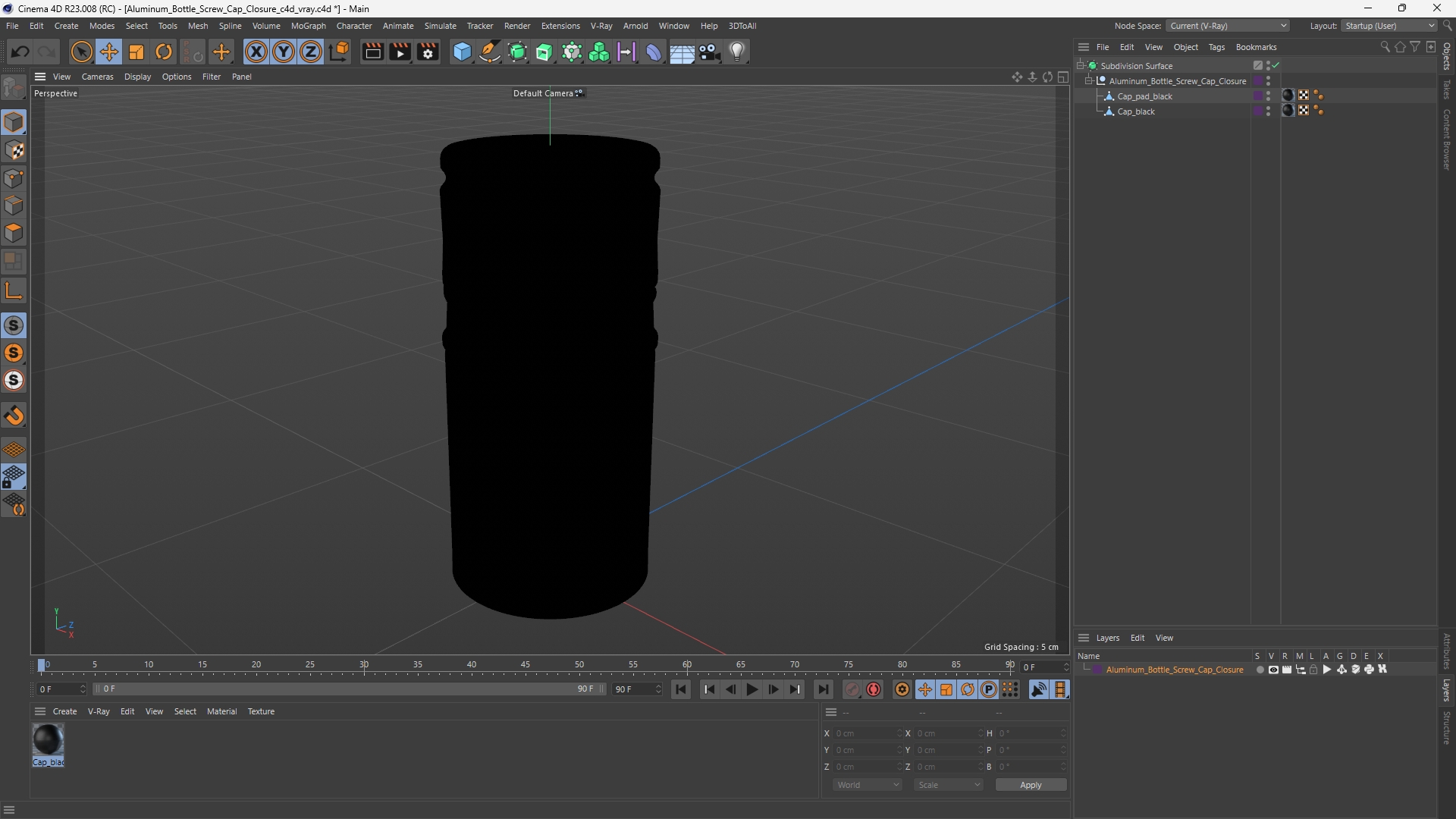 Aluminum Bottle Screw Cap Closure, view 11