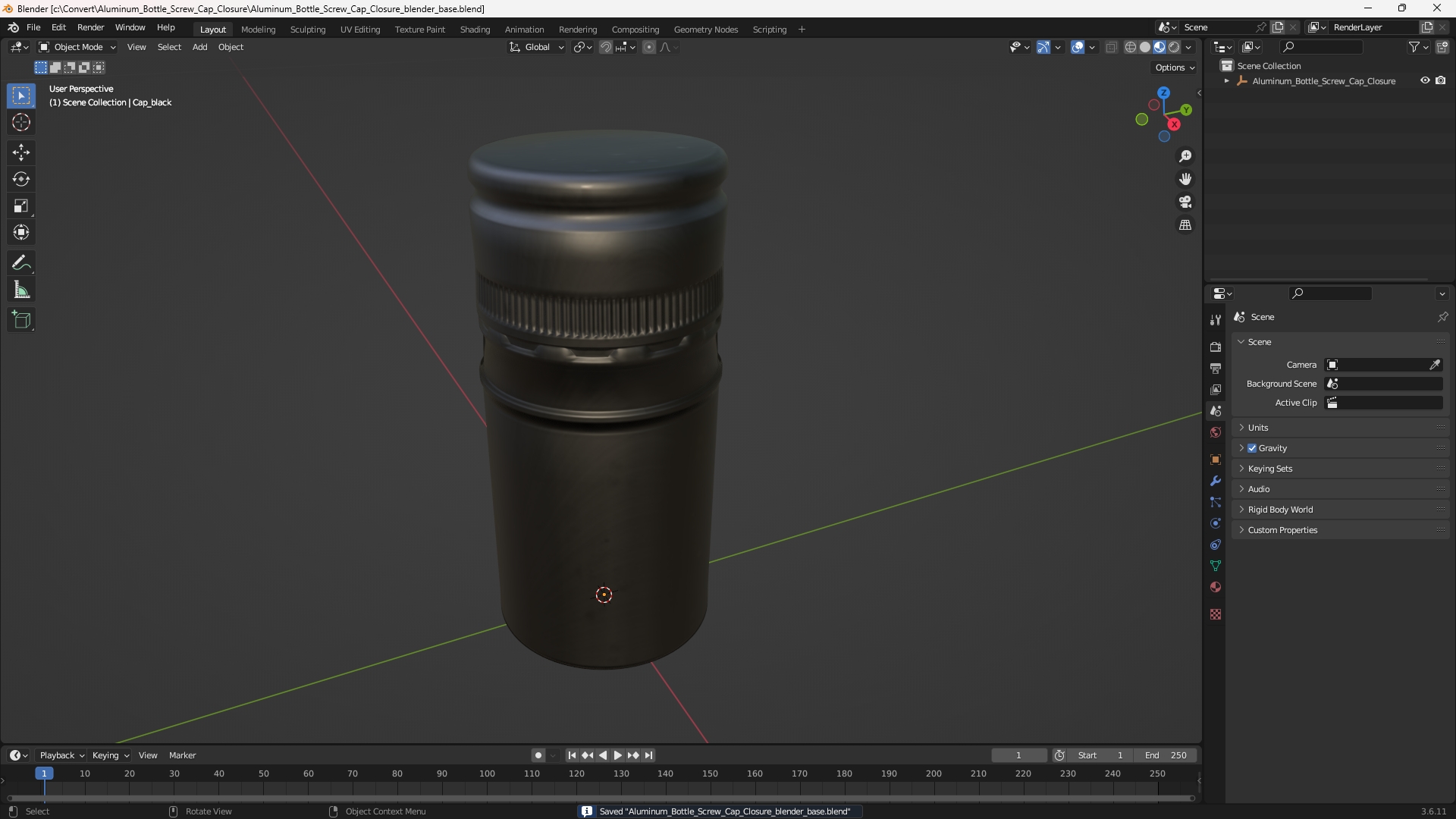 Aluminum Bottle Screw Cap Closure, view 9