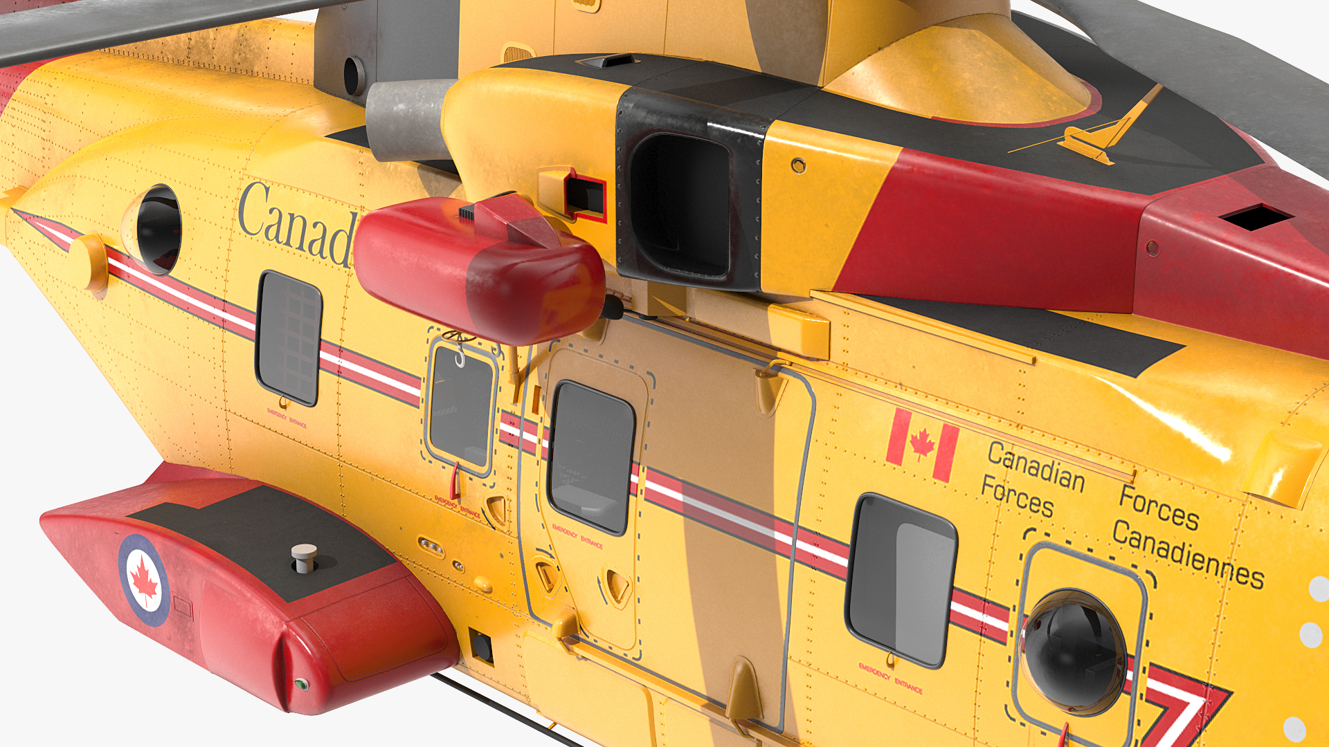 3D AgustaWestland CH 149 Cormorant Rescue Helicopter Rigged