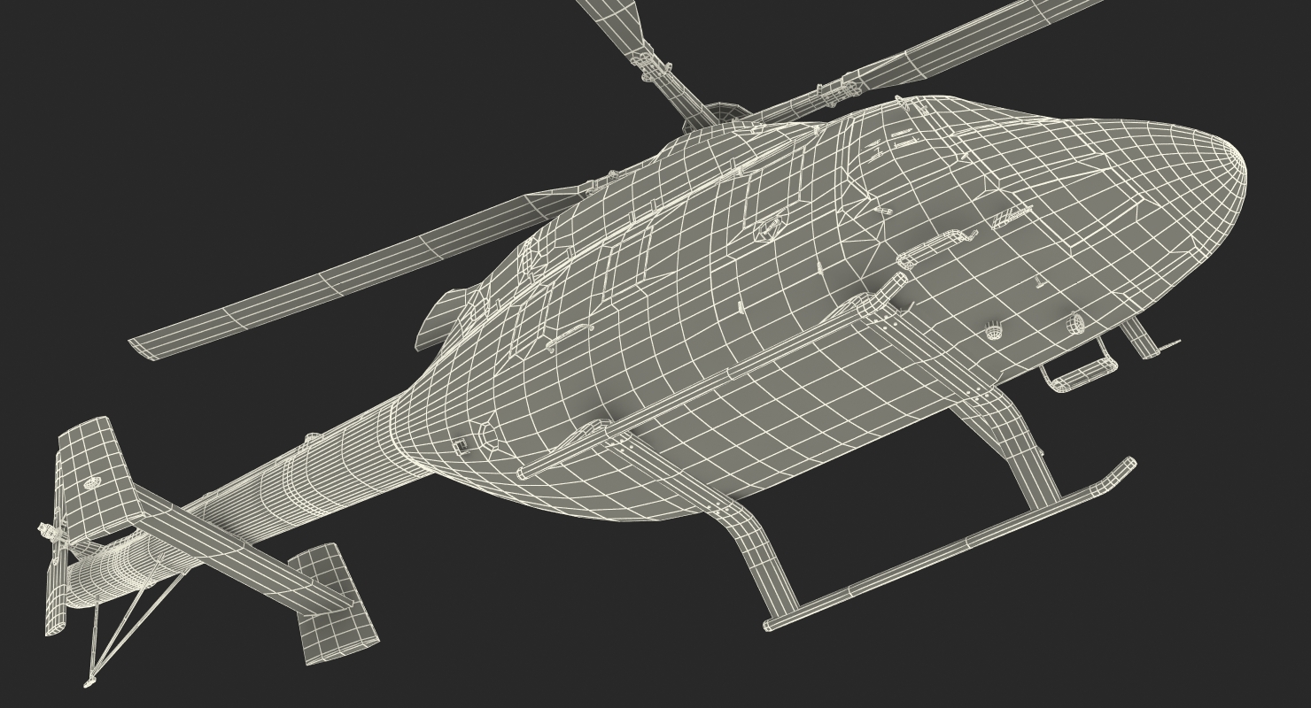 3D model Light Helicopter Kazan Ansat Rigged