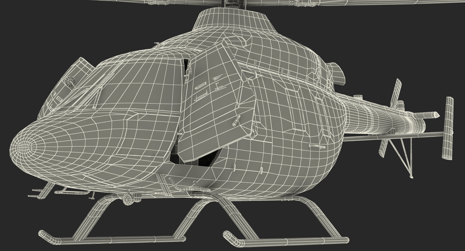 3D model Light Helicopter Kazan Ansat Rigged