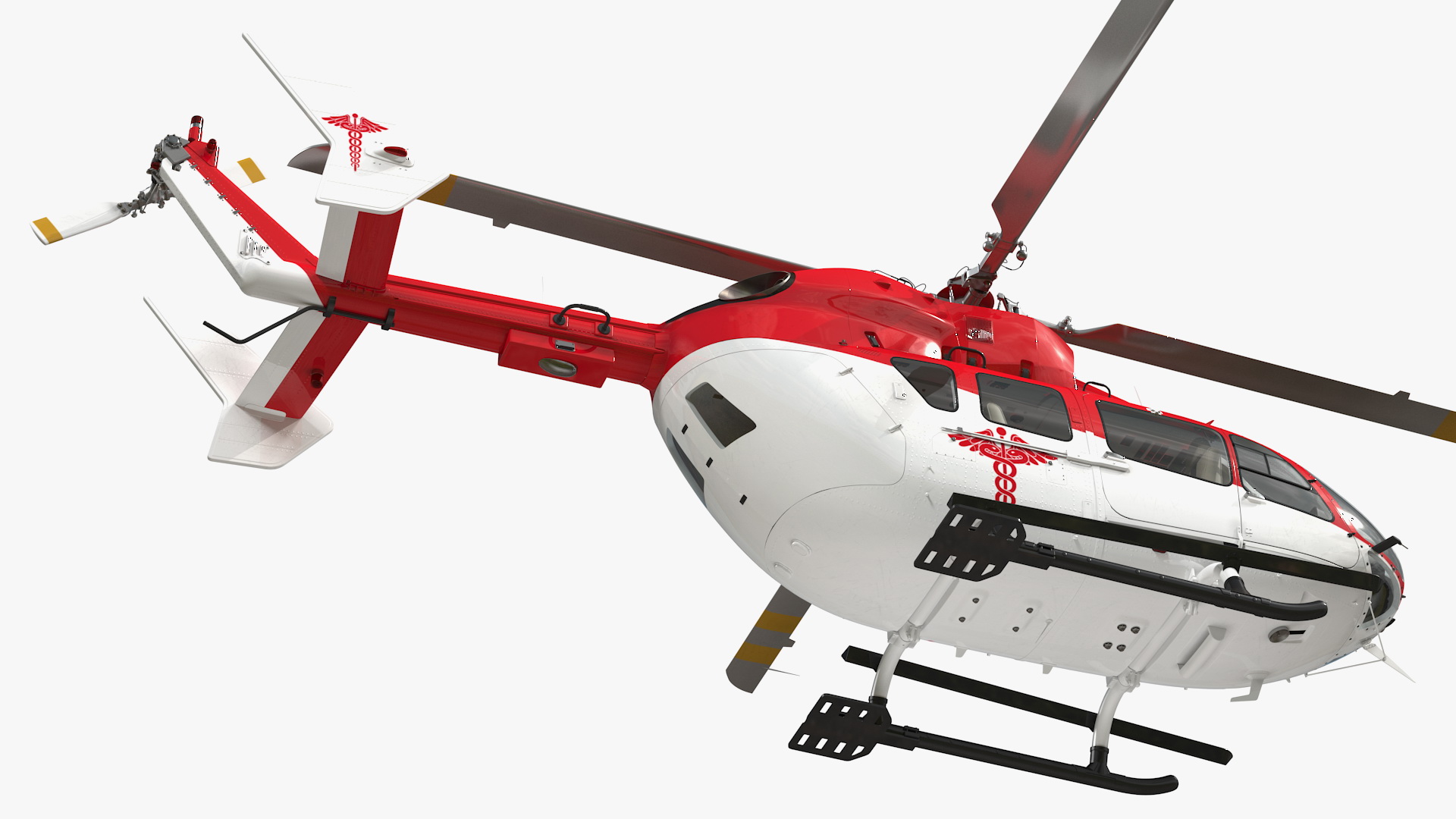 Rescue Helicopter Rigged 3D model
