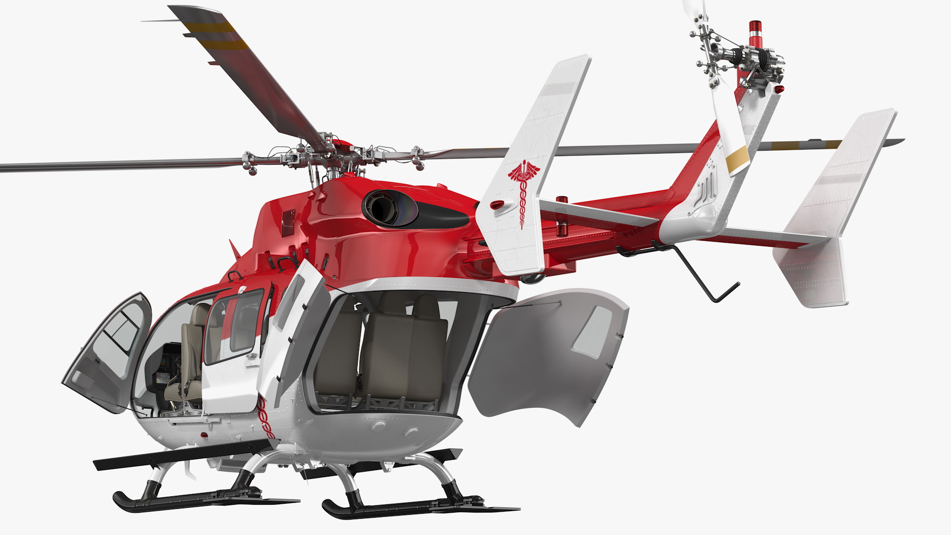 Rescue Helicopter Rigged 3D model