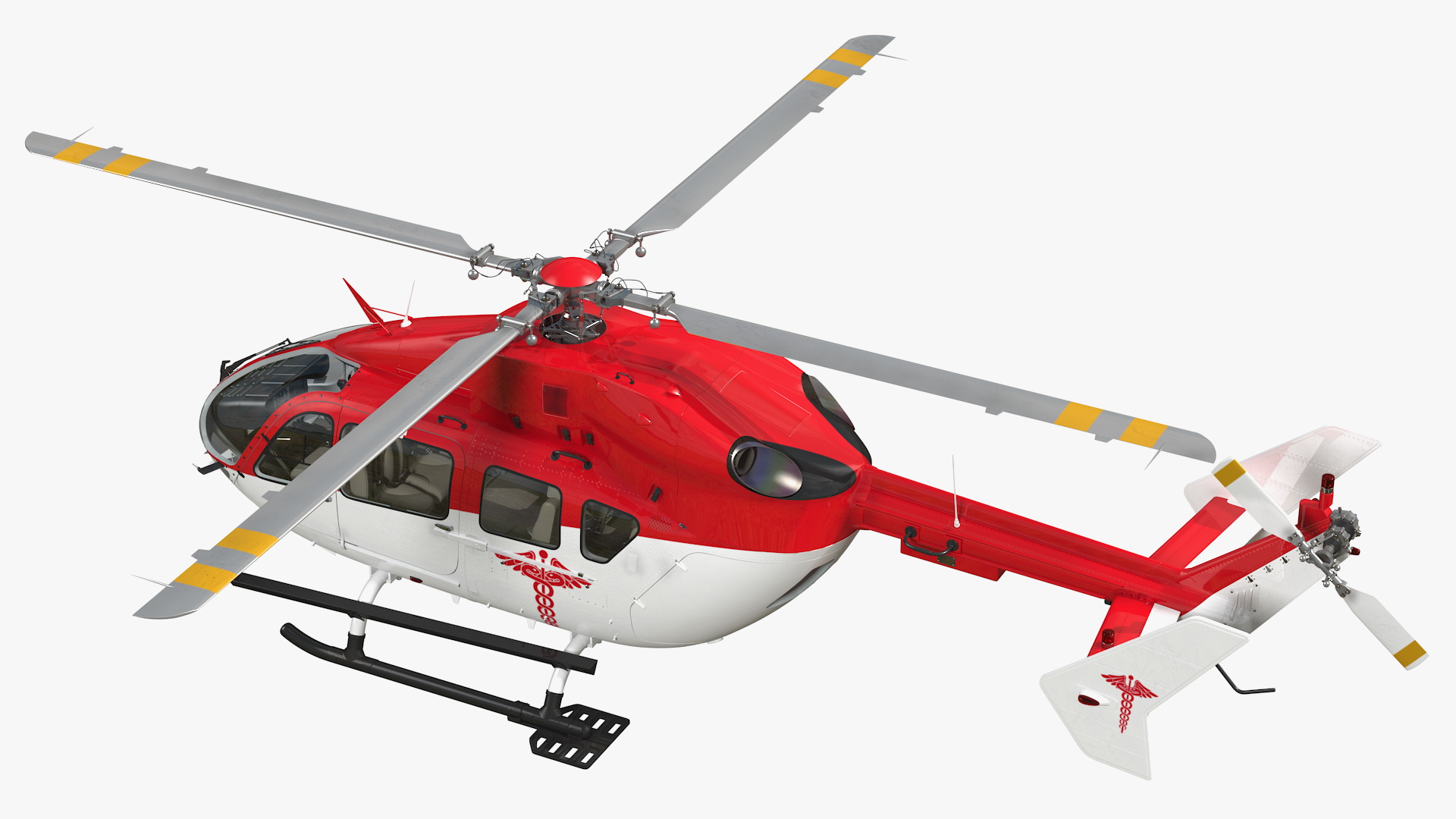 Rescue Helicopter Rigged 3D model
