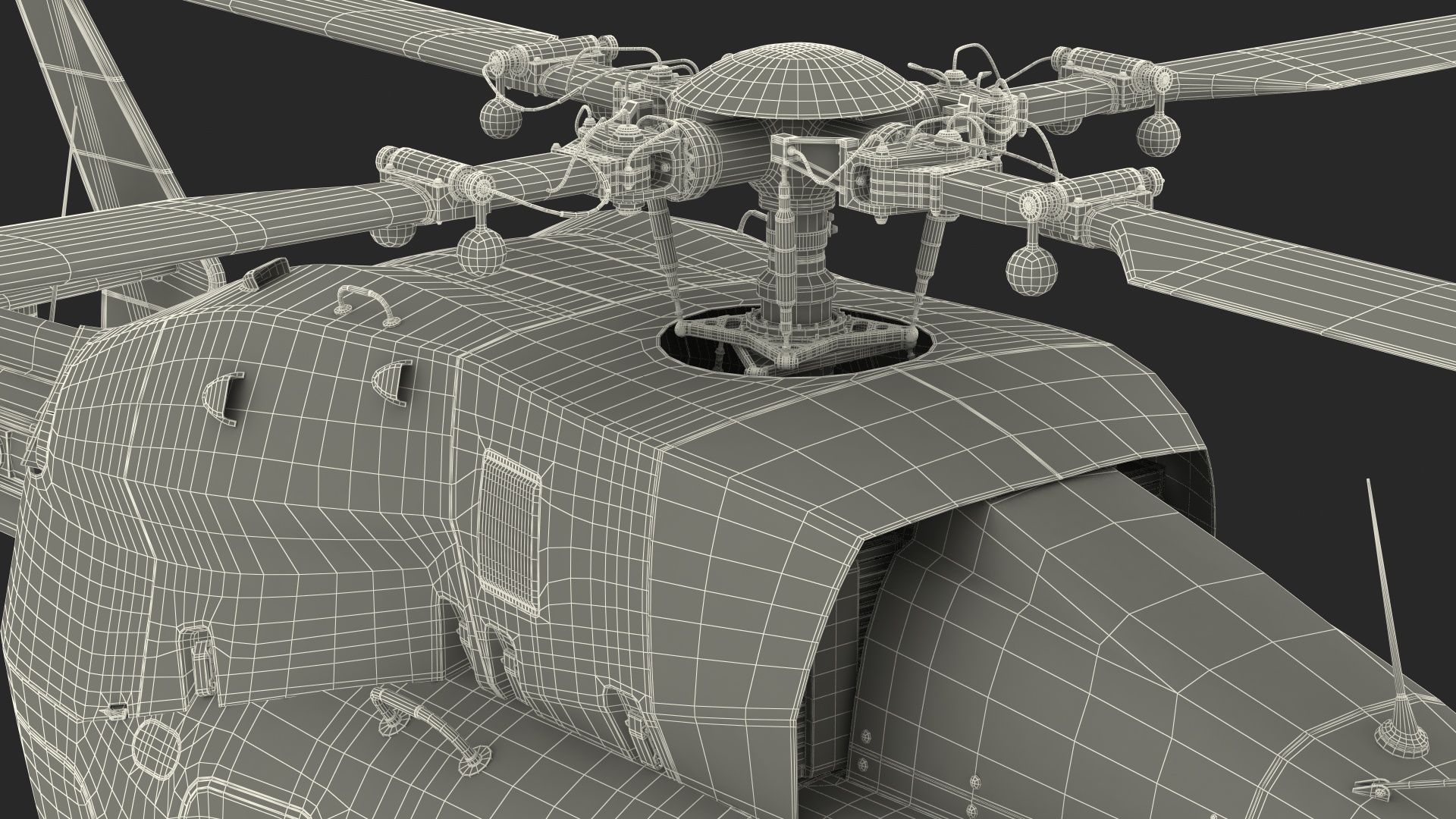 Rescue Helicopter Rigged 3D model