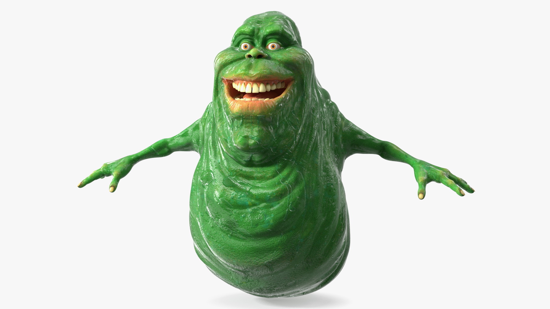 3D Ghostbusters Character Slimer T-pose
