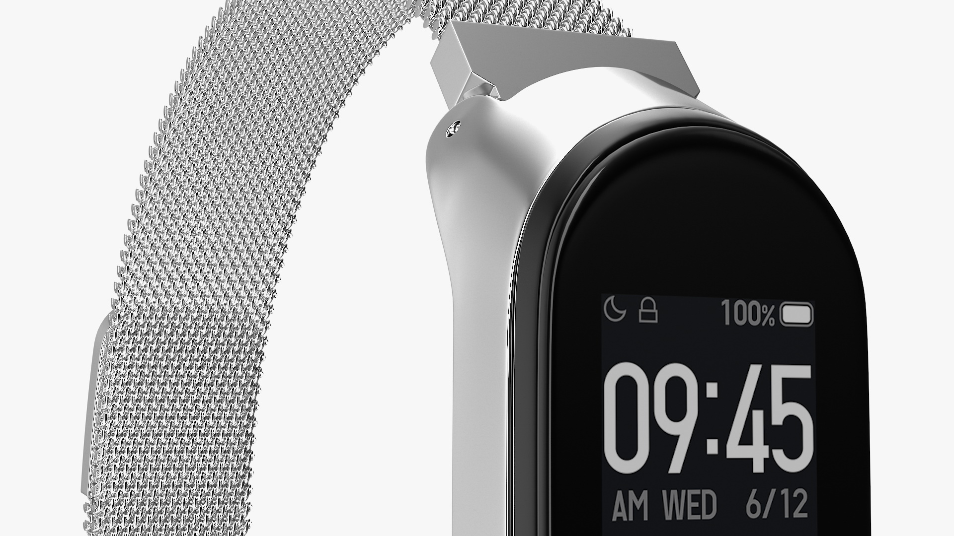 3D Xiaomi Mi Band 4 with Metal Strap model
