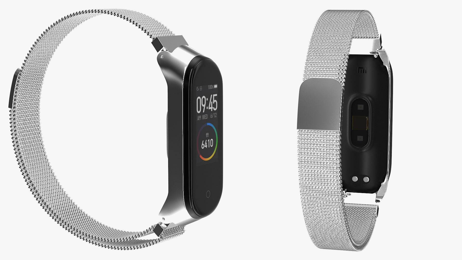 3D Xiaomi Mi Band 4 with Metal Strap model