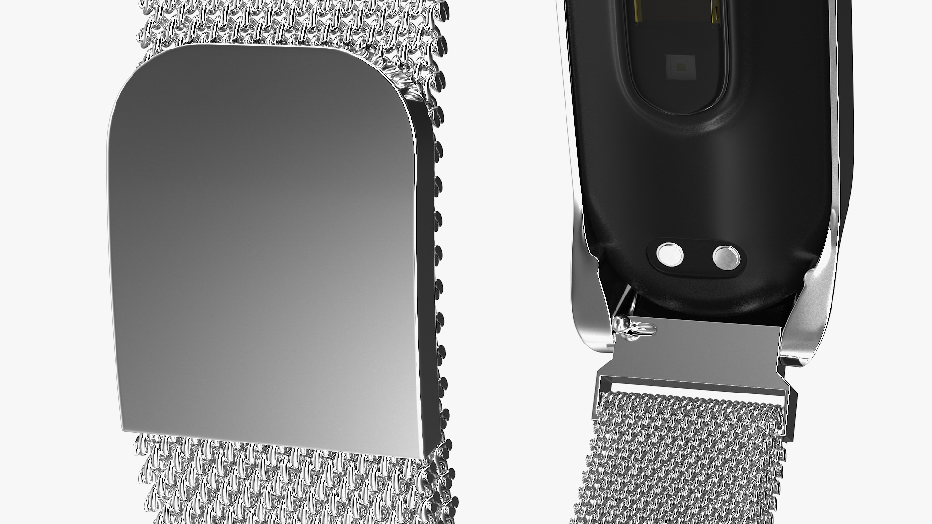 3D Xiaomi Mi Band 4 with Metal Strap model