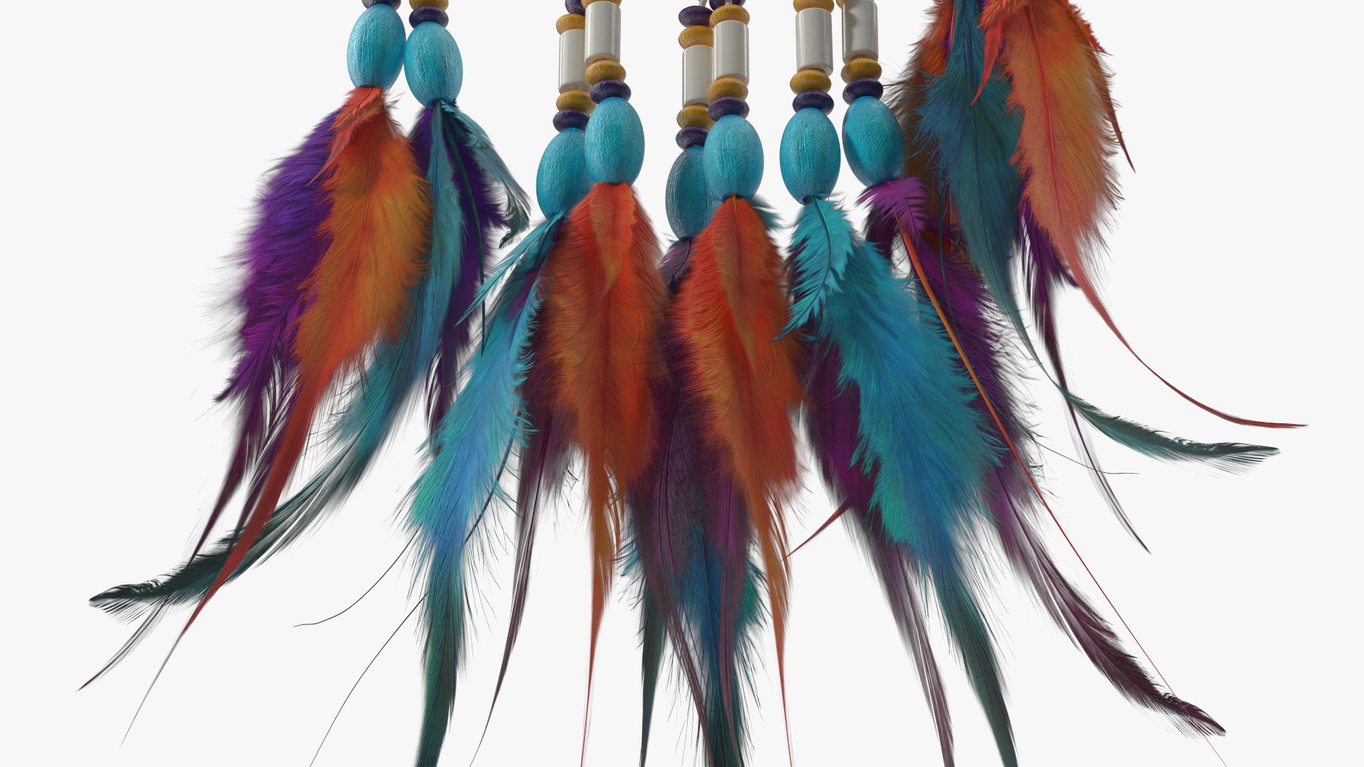3D Decorative Dreamcatcher with Feathers One Ring