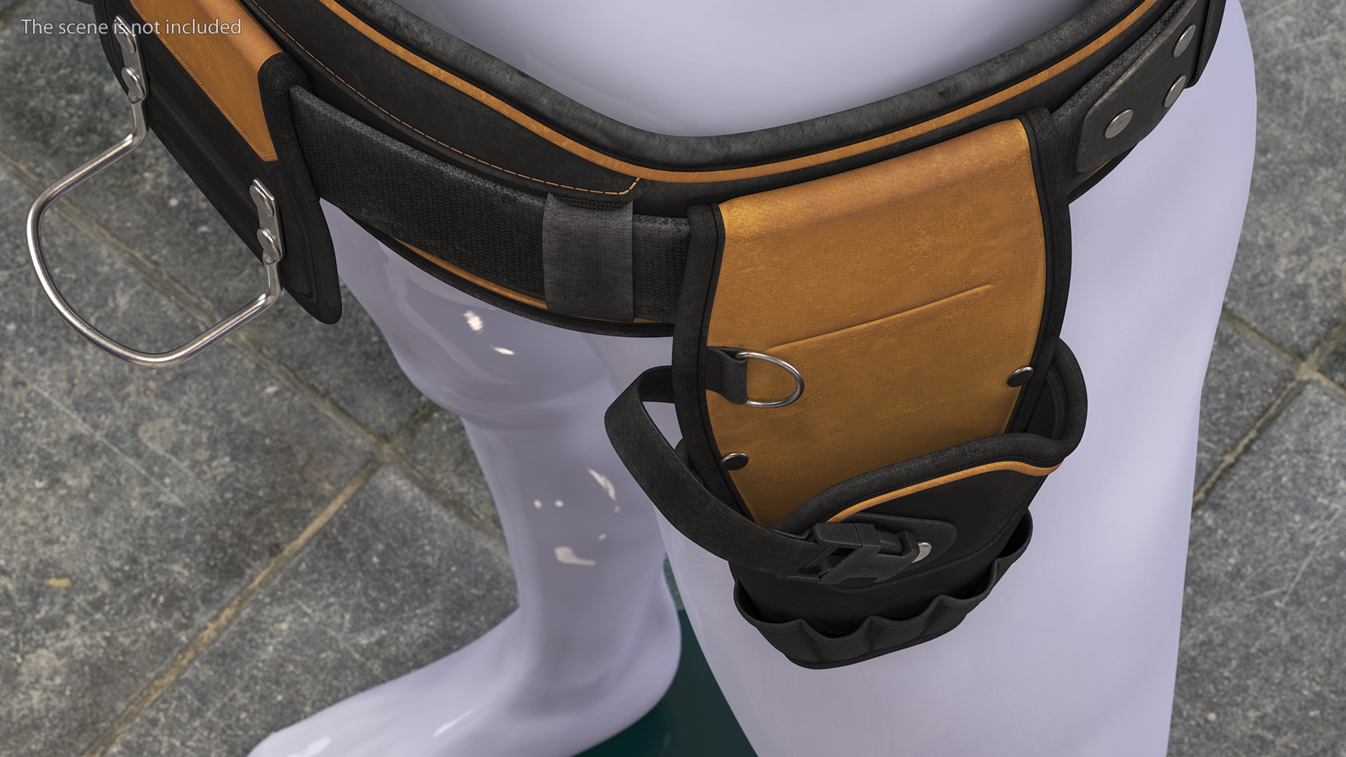 Heavy Duty Multi Purpose Tool Belt Dusty Set 3D model