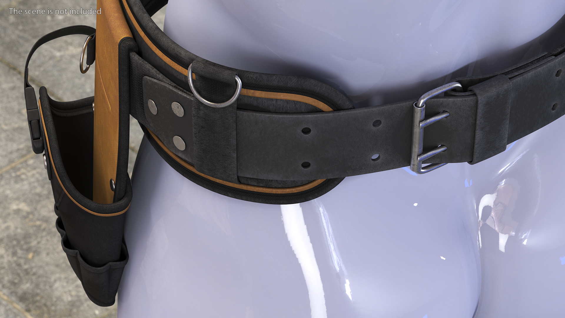 Heavy Duty Multi Purpose Tool Belt Dusty Set 3D model