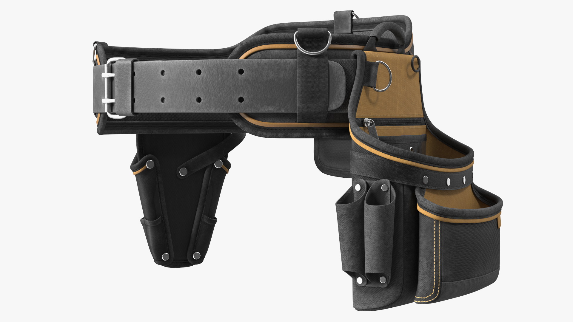Heavy Duty Multi Purpose Tool Belt Dusty Set 3D model
