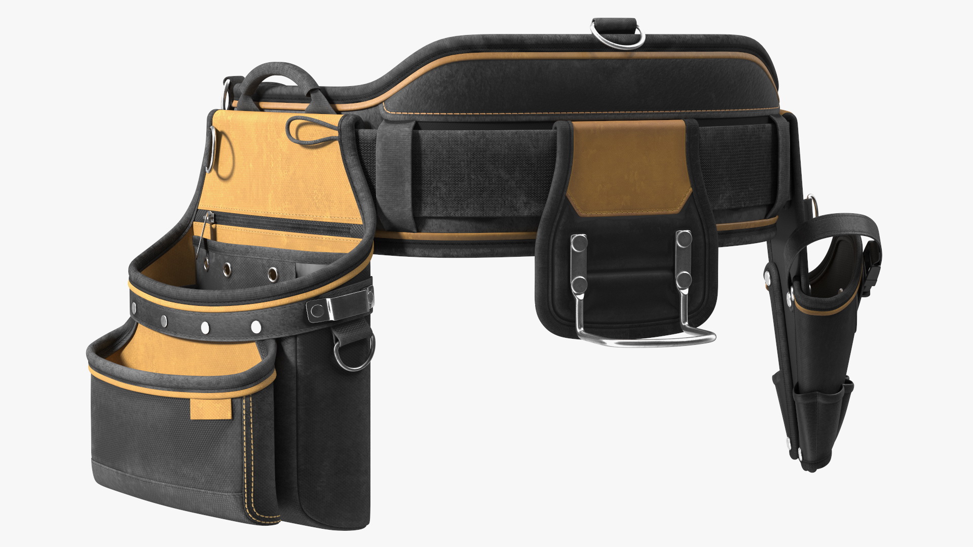 Heavy Duty Multi Purpose Tool Belt Dusty Set 3D model