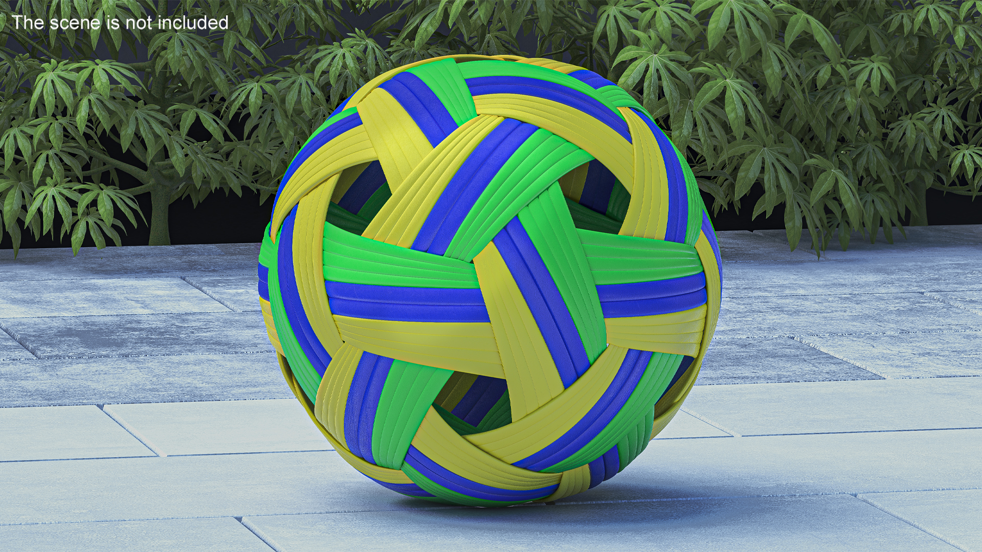 Sepak Takraw Thai Rattan Sport Kickball 3D model
