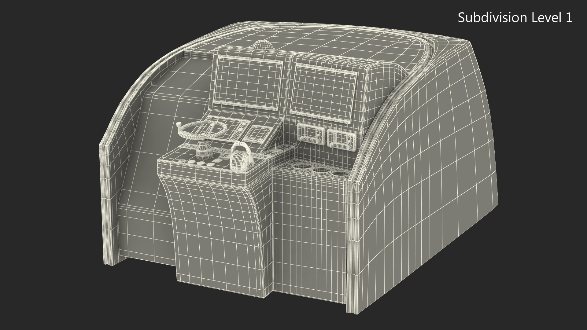 Motor Boat Control Panel 3D model