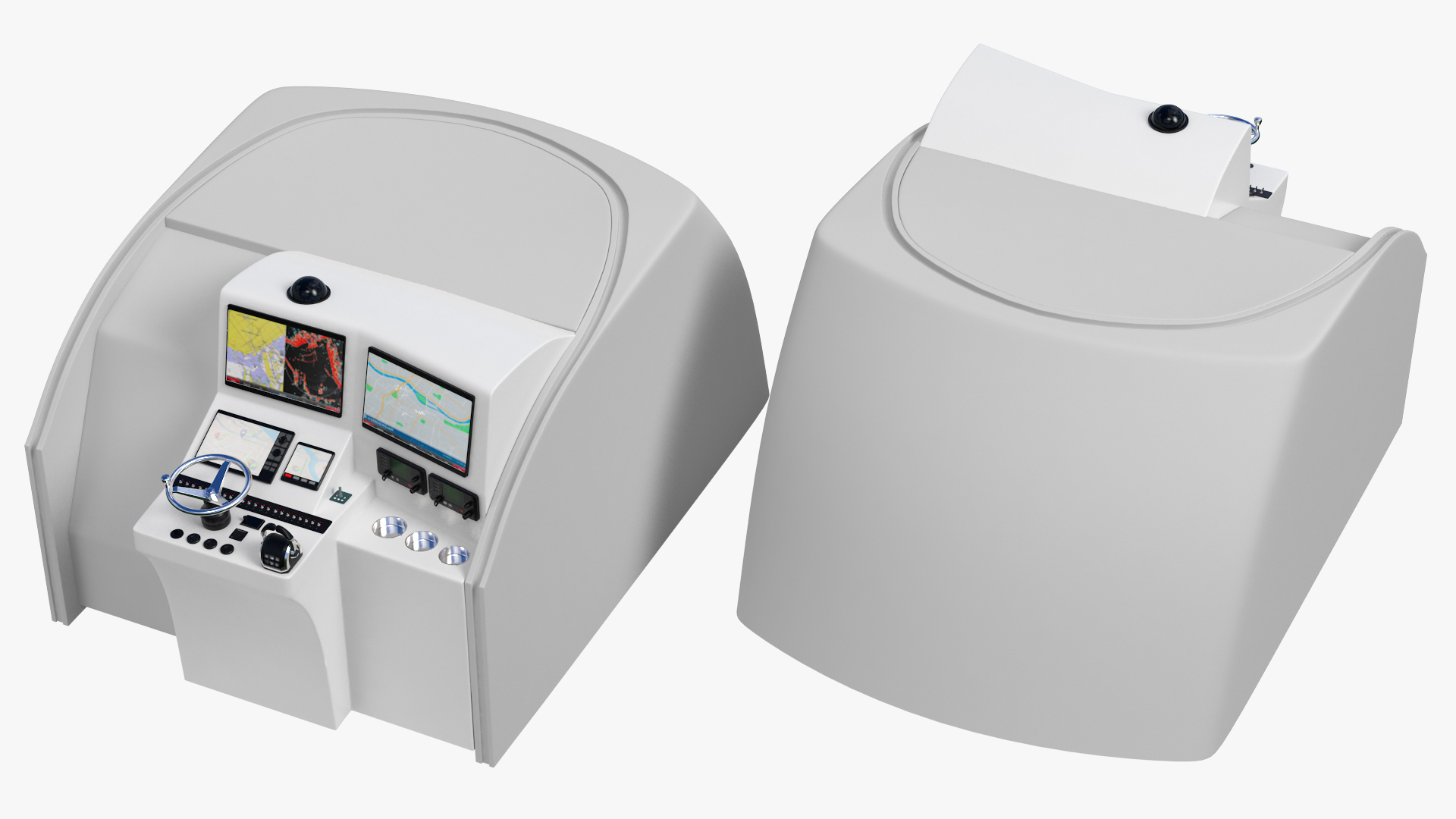Motor Boat Control Panel 3D model