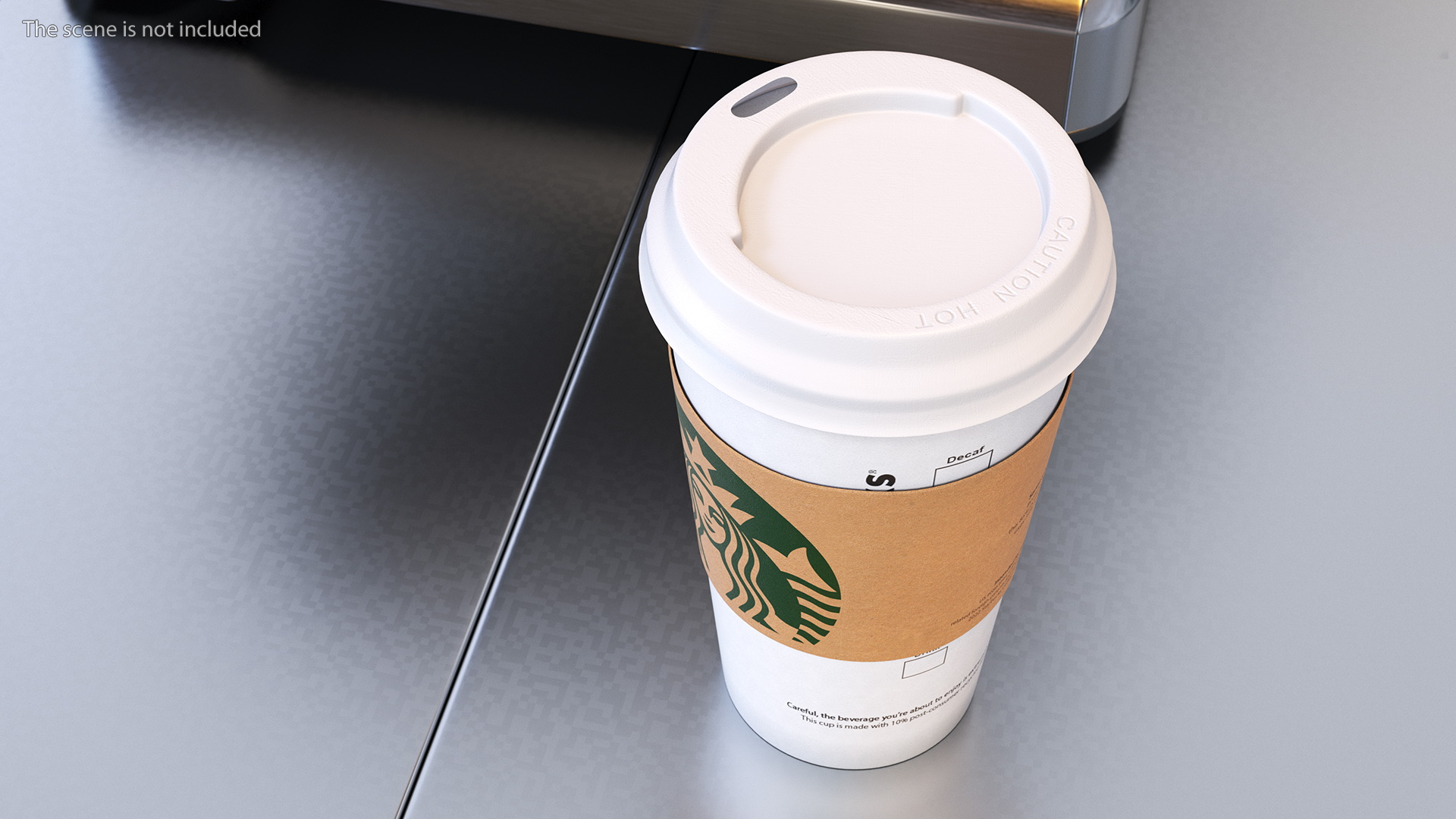 3D Starbucks Coffee Paper Cup