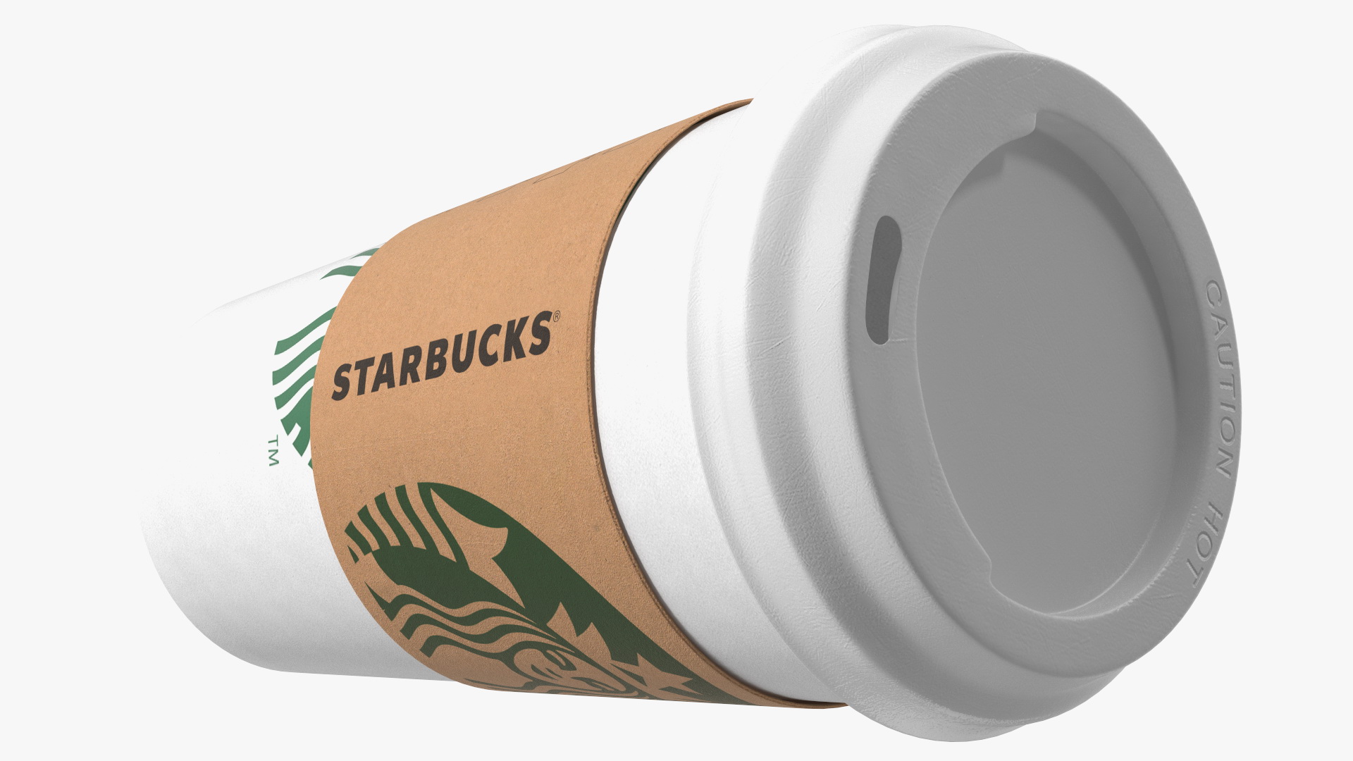 3D Starbucks Coffee Paper Cup