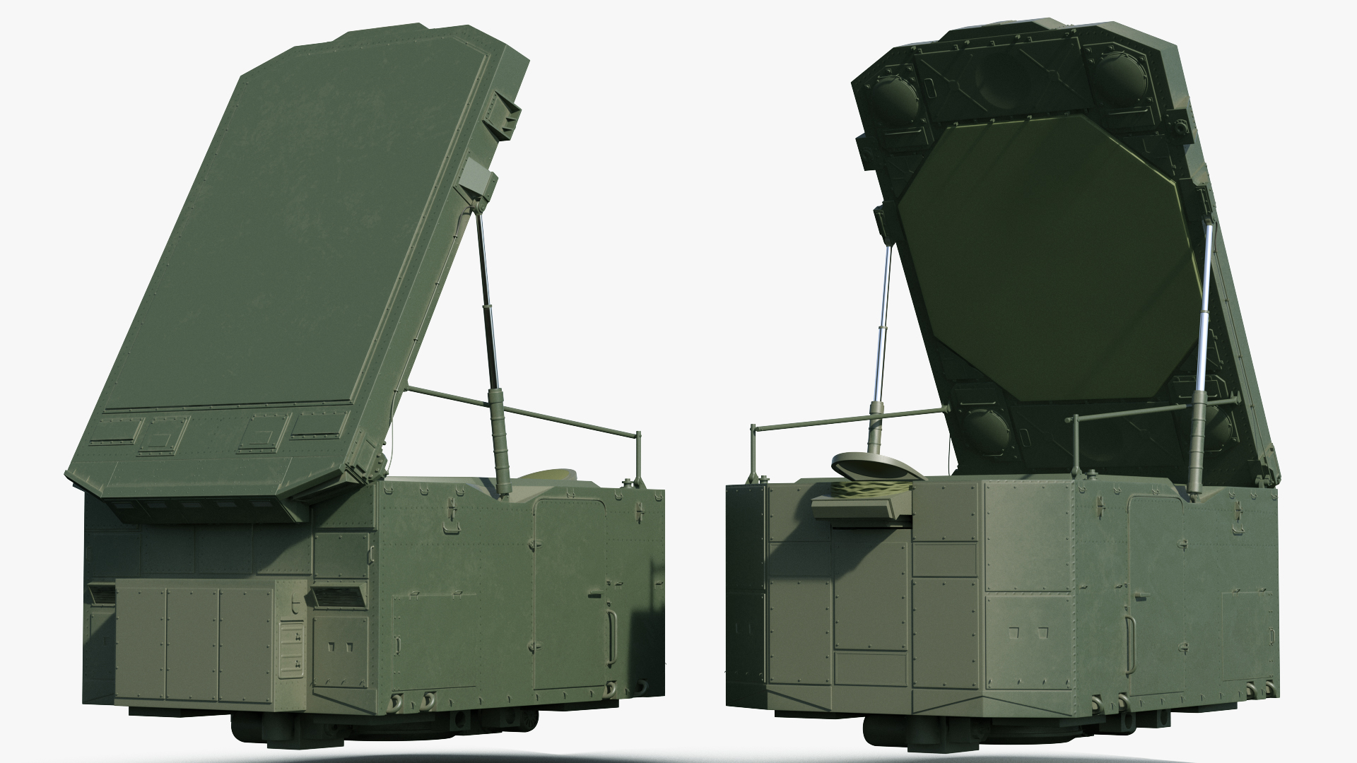 3D model S300 Flap Lid B Missile Guidance Radar Rigged