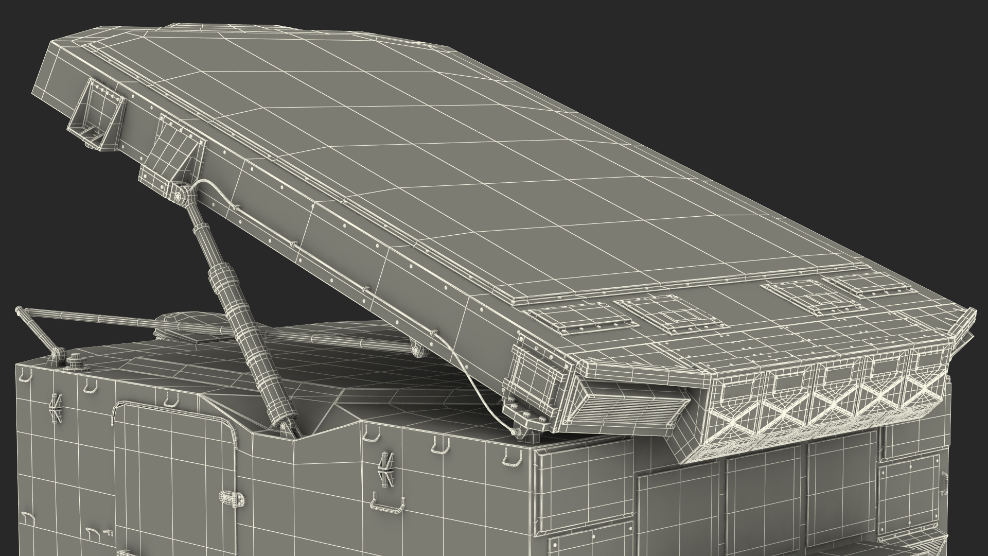 3D model S300 Flap Lid B Missile Guidance Radar Rigged