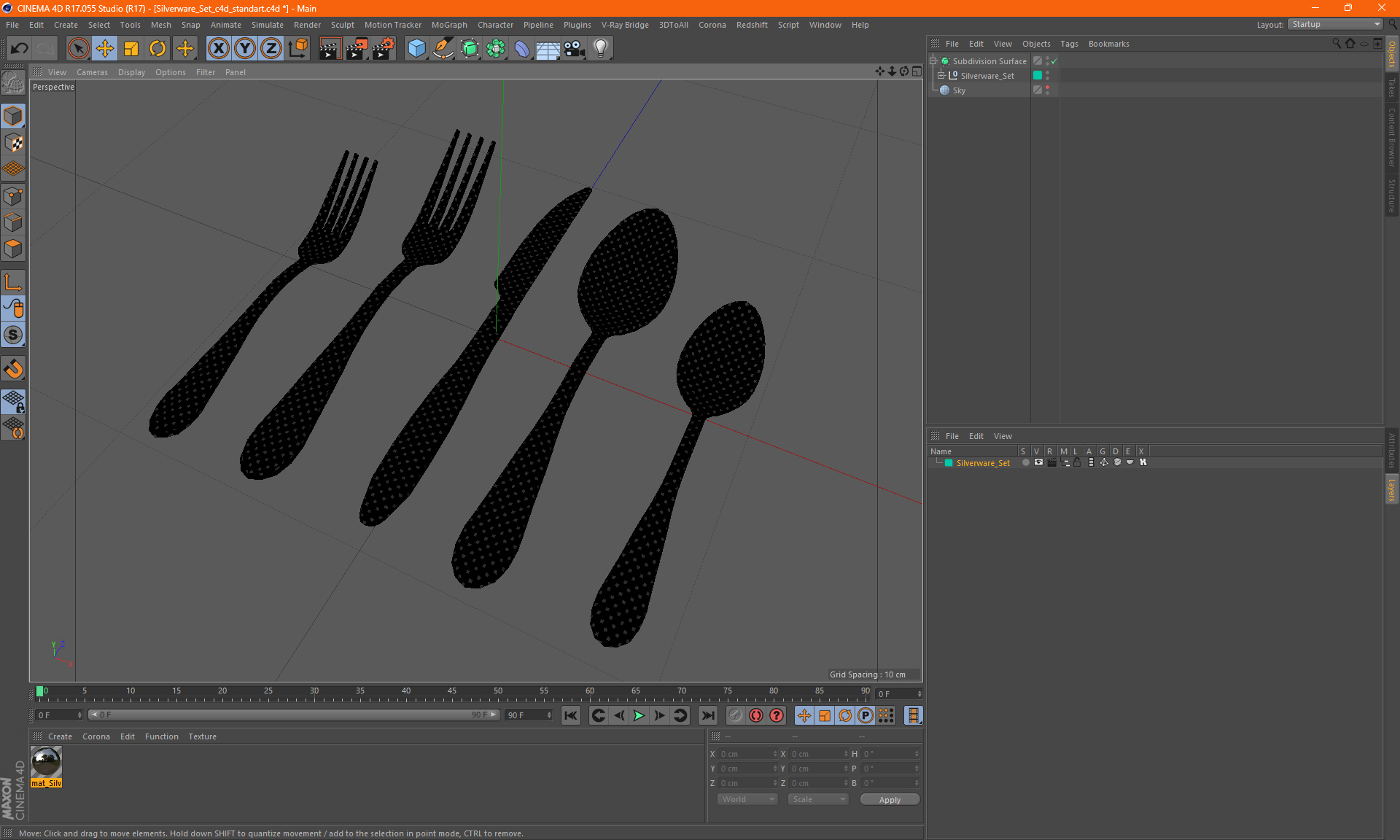 Silverware Set 3D model