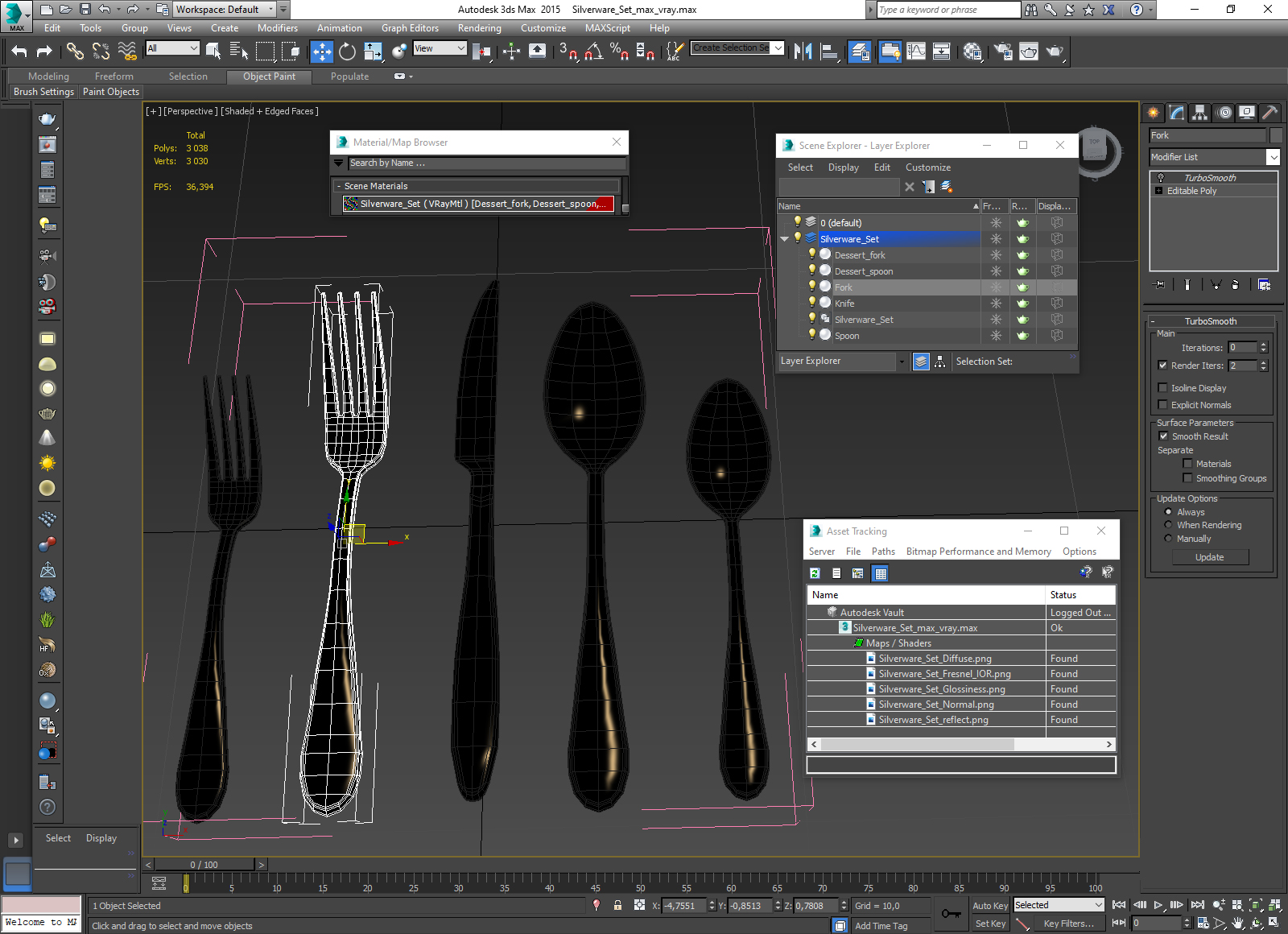 Silverware Set 3D model