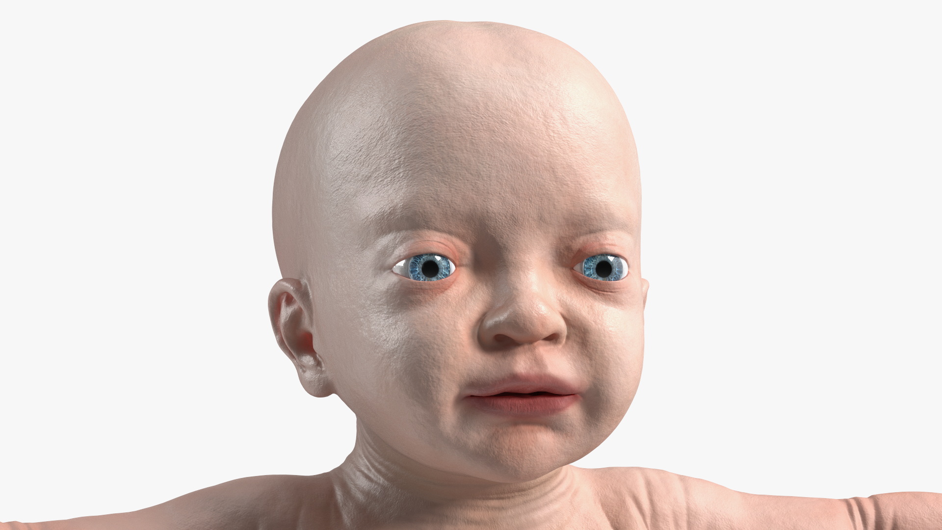 3D model Baby Boy at 8 Month Rigged for Cinema 4D