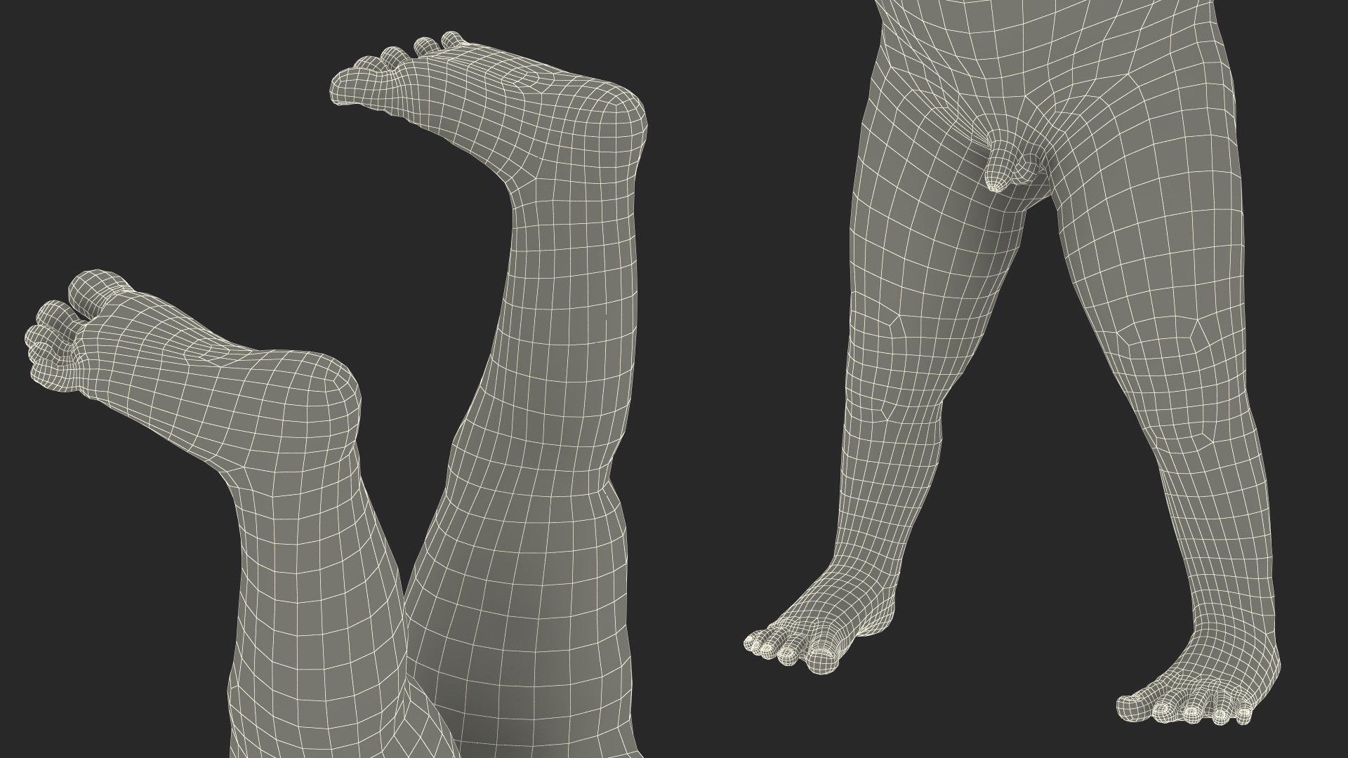 3D model Baby Boy at 8 Month Rigged for Cinema 4D