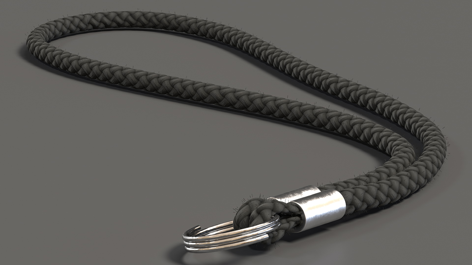 3D Black Wrist Strap Fur